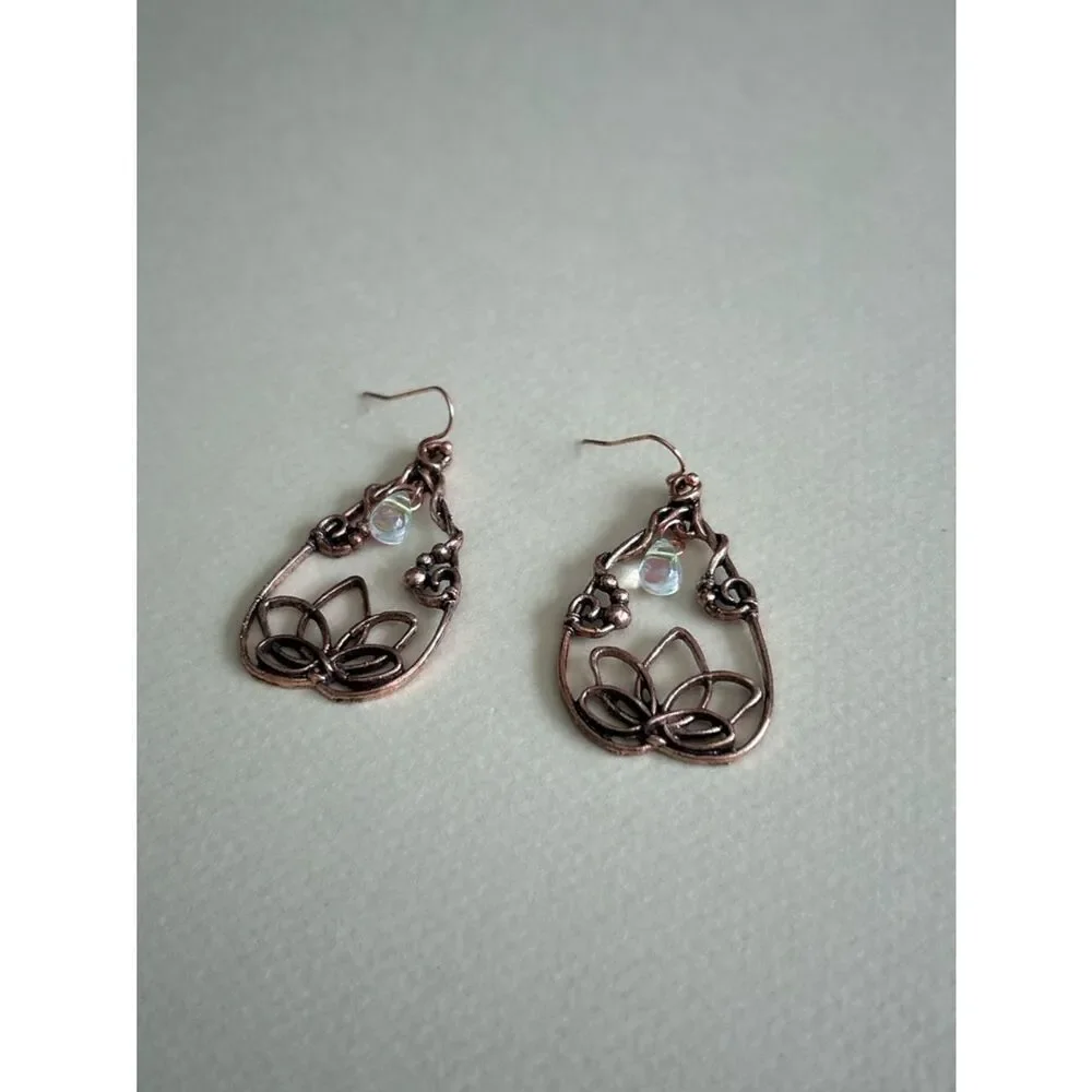 Lotus Drop Earrings S1352